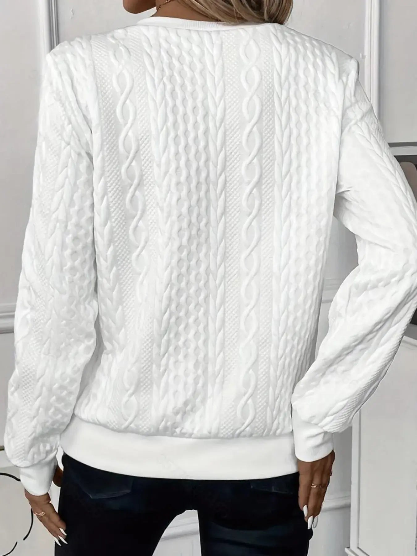 Quarter-Zip Long Sleeve Sweatshirt - Trendsi - Flyclothing LLC