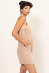 HYFVE V-Neck Sleeveless Romper with Pockets - Trendsi - Flyclothing LLC