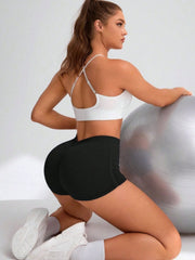 Elastic Waist Active Shorts - Trendsi