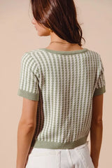 SO ME Tie Front Textured Vertical Stripe Knit Cardigan - Trendsi - Flyclothing LLC