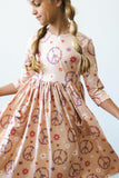 SALE Flower Child 3/4 Sleeve Pocket Twirl Dress - Mila & Rose ®