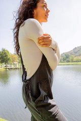 Mono B Drawstring Waist Spaghetti Strap Overalls with Pockets - Trendsi - Flyclothing LLC
