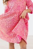 SALE Hot Pink Sequin Dress - Mila & Rose ®