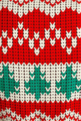 The Red Ryder | Knit Print Christmas Wrap Dress - Shinesty