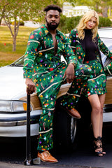The Christmas Tree Camo | Christmas Tree Print Christmas Flight Suit - Shinesty