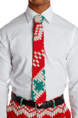 The Red Ryder | Knit Print Christmas Tie - Shinesty