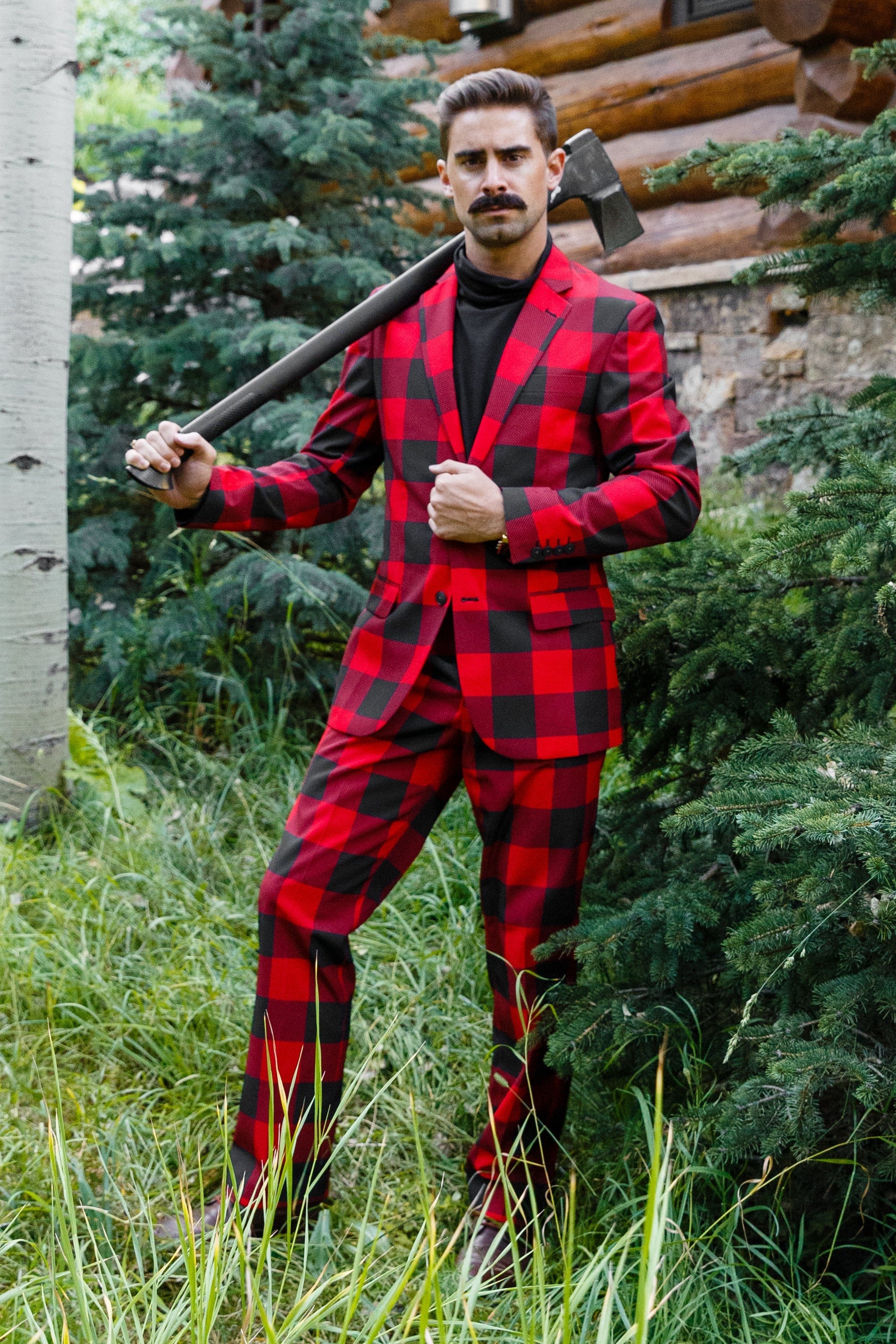 The Red & Black Lumberjack | Buffalo Check Suit - Shinesty