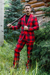 The Red & Black Lumberjack | Buffalo Check Suit - Shinesty