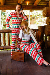 The Red Ryder | Women's Knit Print Christmas Pant - Shinesty