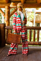 The Red Ryder | Women's Knit Print Christmas Suit - Shinesty
