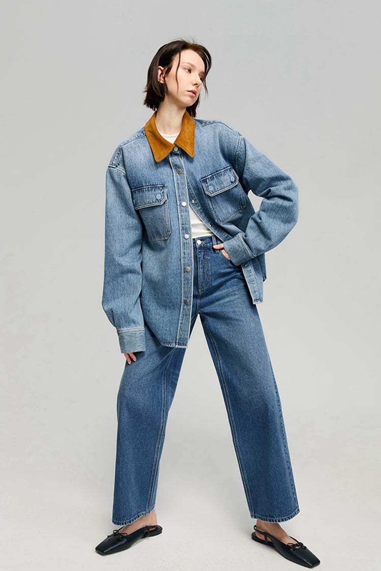 The Cityer Crop Wide Jeans HJ009 - Hey Joanie - Flyclothing LLC