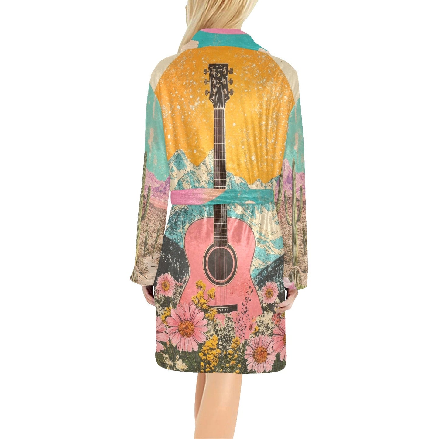 Baha Ranch Retro Pop Western Bath Robe - Baha Ranch Western Wear - Flyclothing LLC
