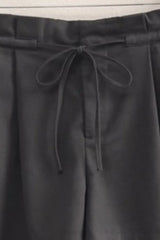 HYFVE High-Waisted Washed Twill Paperbag Shorts - Trendsi - Flyclothing LLC