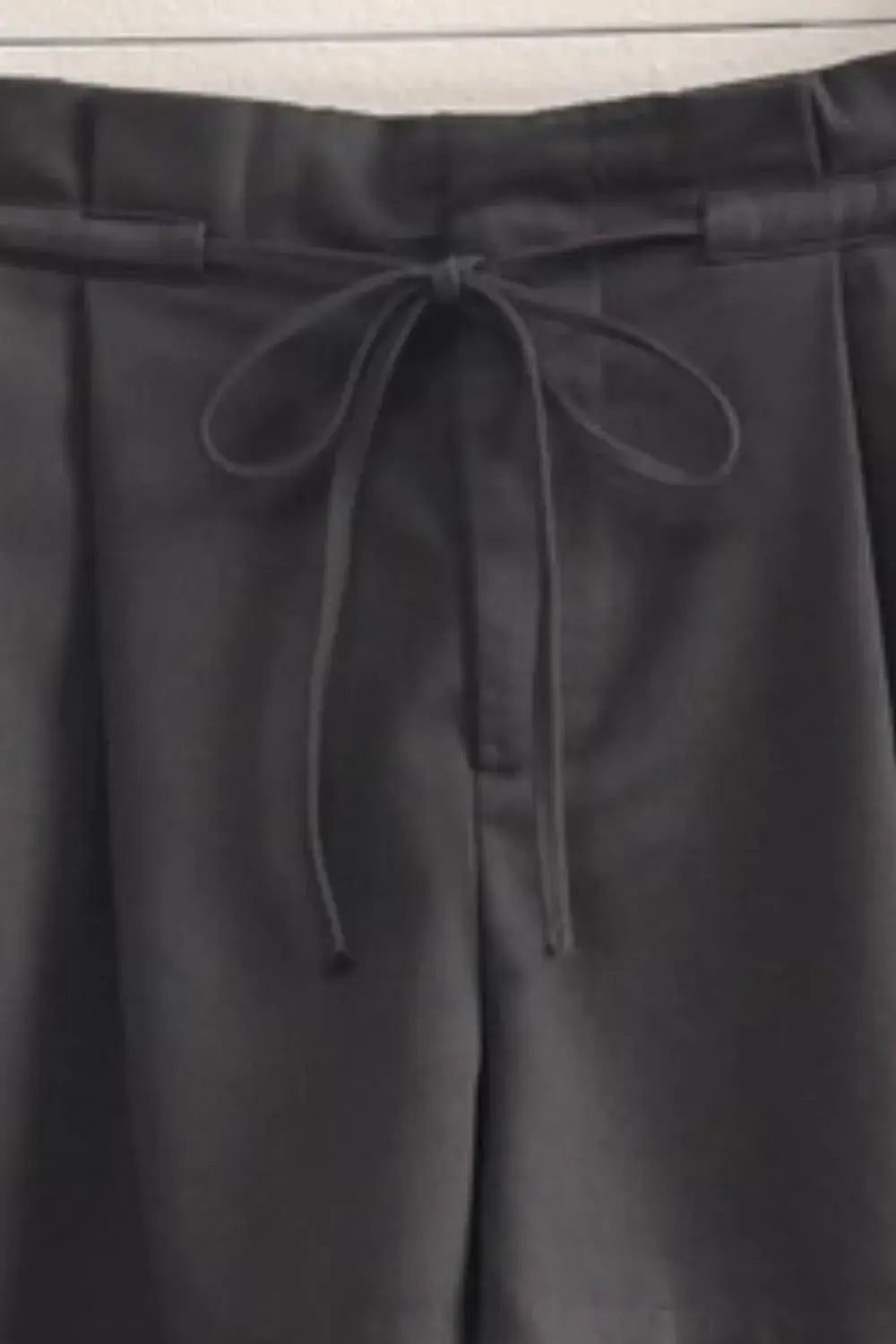 HYFVE High-Waisted Washed Twill Paperbag Shorts - Trendsi - Flyclothing LLC