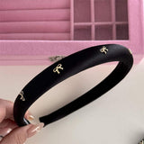 Alloy Bow Trim Headband - Trendsi - Flyclothing LLC