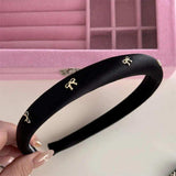 Alloy Bow Trim Headband - Trendsi - Flyclothing LLC