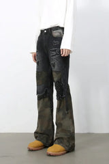 Men's Frayed Hem Camouflage Jeans - Trendsi - Flyclothing LLC