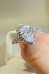 2 Carat Moissanite 925 Sterling Silver Ring - Trendsi - Flyclothing LLC