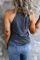 Sequin Star Grecian Neck Tank - Trendsi - Flyclothing LLC