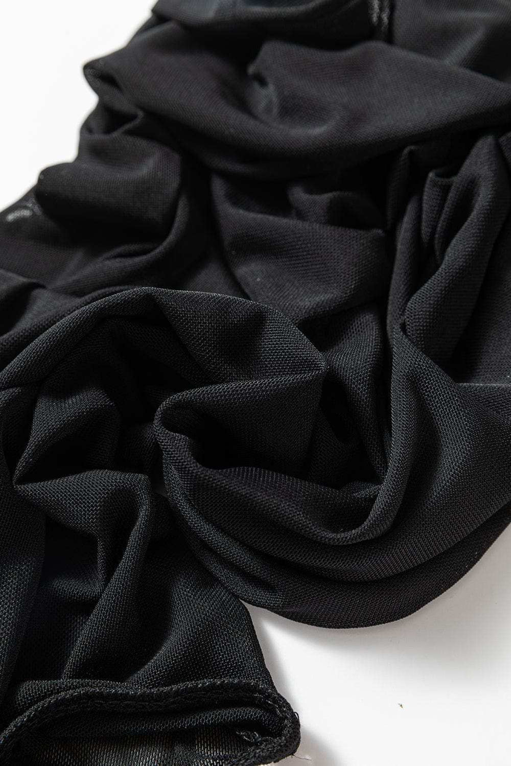 V-Neck Cami and Round Neck Long Sleeve Bodysuit Set - Trendsi - Flyclothing LLC