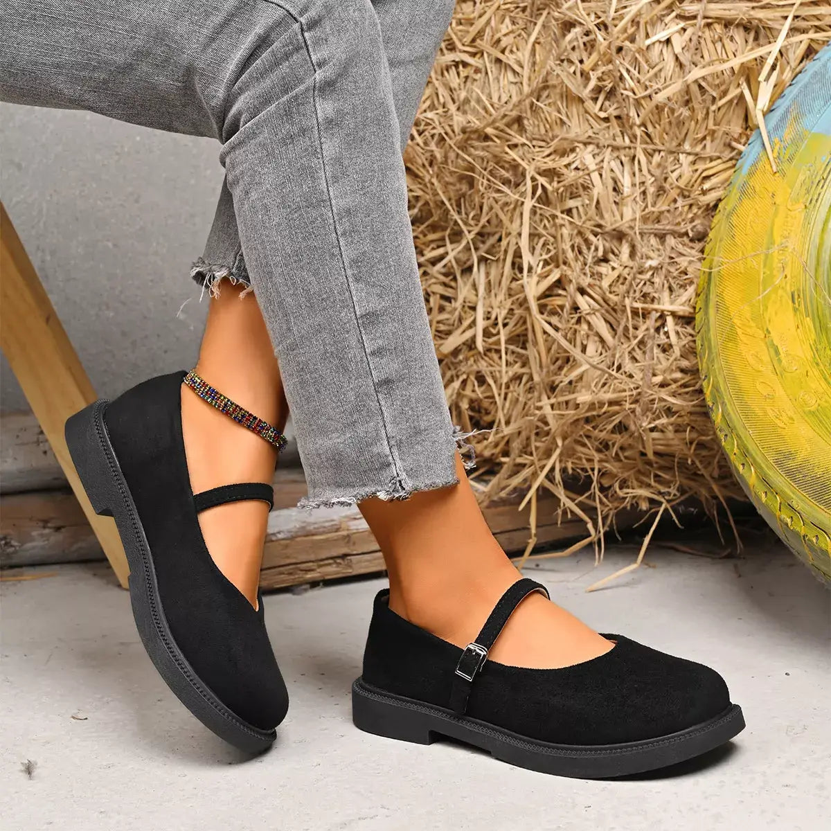Round Toe Slip-Ons - Trendsi - Flyclothing LLC