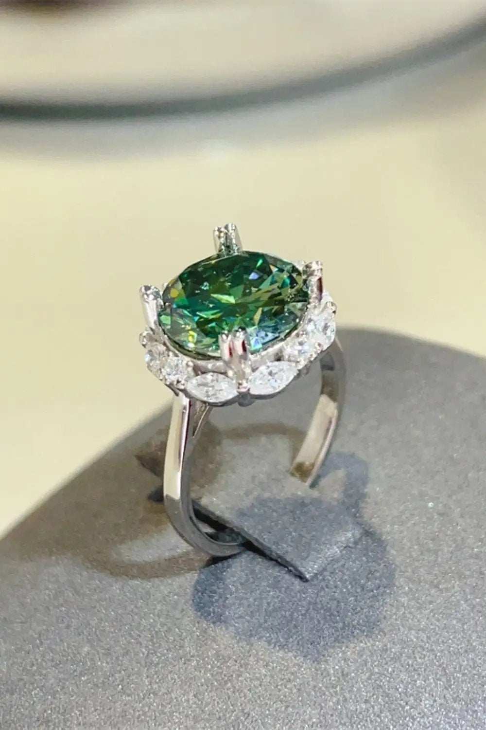 5 Carat Moissanite 925 Sterling Silver Ring - Trendsi - Flyclothing LLC