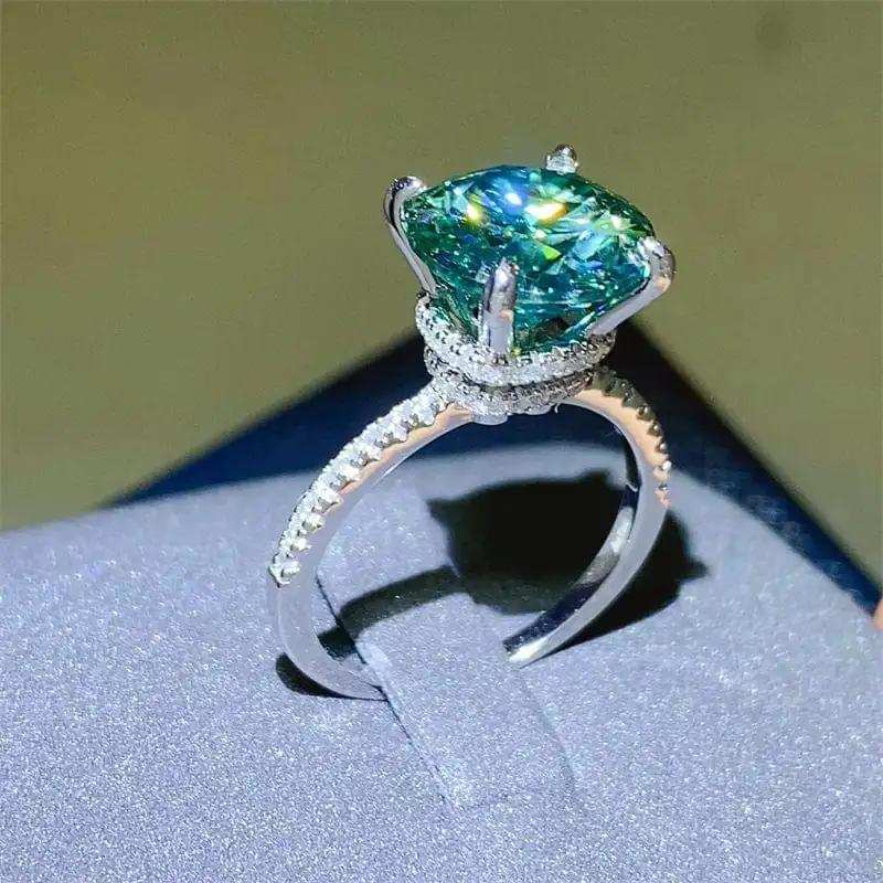 5 Carat Moissanite Zircon 925 Sterling Silver Ring - Trendsi - Flyclothing LLC