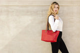 Perfect Tote Red - Kiko Leather - Flyclothing LLC