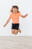 Neon Coral Ruffle Pocket Tee - Mila & Rose ®