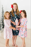 Sugarplum Fairy 3/4 Sleeve Pocket Twirl Dress - Mila & Rose ®