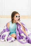 Lilac/Coconut Flower Cozy Blanket - Mila & Rose ®