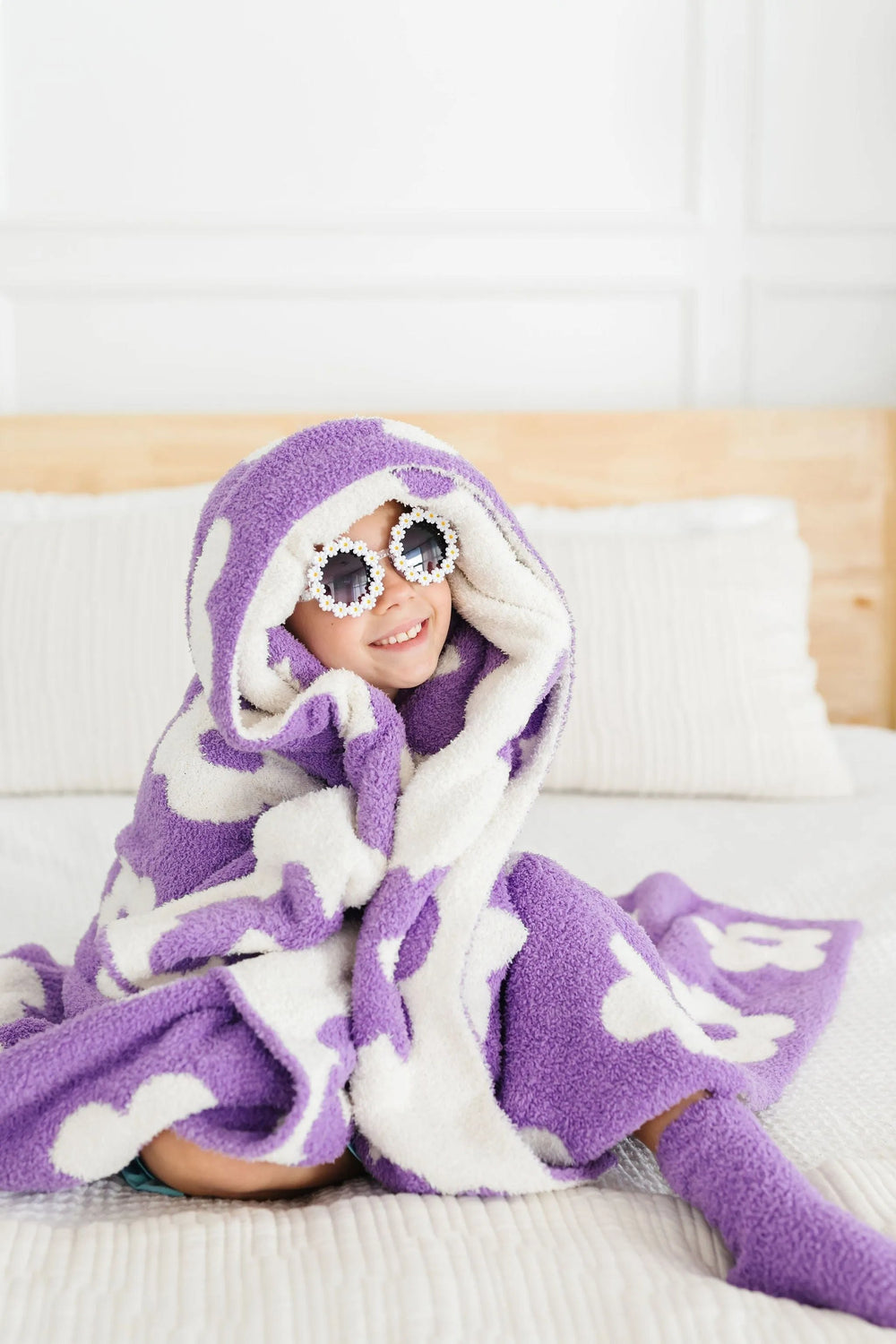 Lilac/Coconut Flower Cozy Blanket - Mila & Rose ®