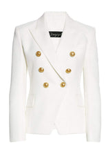 Lapel Collar Long Sleeve Blazer - Trendsi - Flyclothing LLC