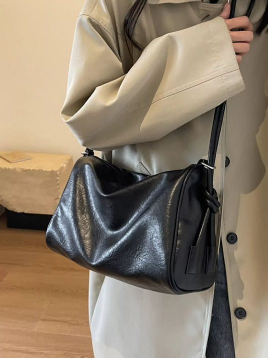 Vintage Style Leather Crossbody Bag - Trendsi - Flyclothing LLC