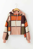 Drawstring Color Block Mock Neck Sweater - Trendsi - Flyclothing LLC
