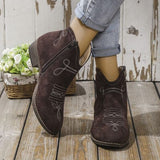 Block Heel Ankle Boots - Trendsi