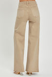 RISEN Full Size Tummy Control High Rise Wide Leg Jeans Plus Size - Trendsi