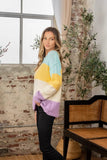 Sew In Love Full Size Color Block Exposed Seam Sweater - Trendsi