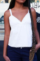 Lace Detail V-Neck Cami - Trendsi - Flyclothing LLC