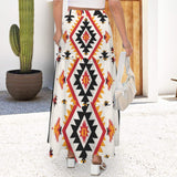 Baha Ranch San Antonio Aztec Tiered Prairie Maxi Skirt - Baha Ranch Western Wear - Flyclothing LLC
