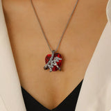 Heart-Shaped MOM Pendant Necklace - Trendsi - Flyclothing LLC