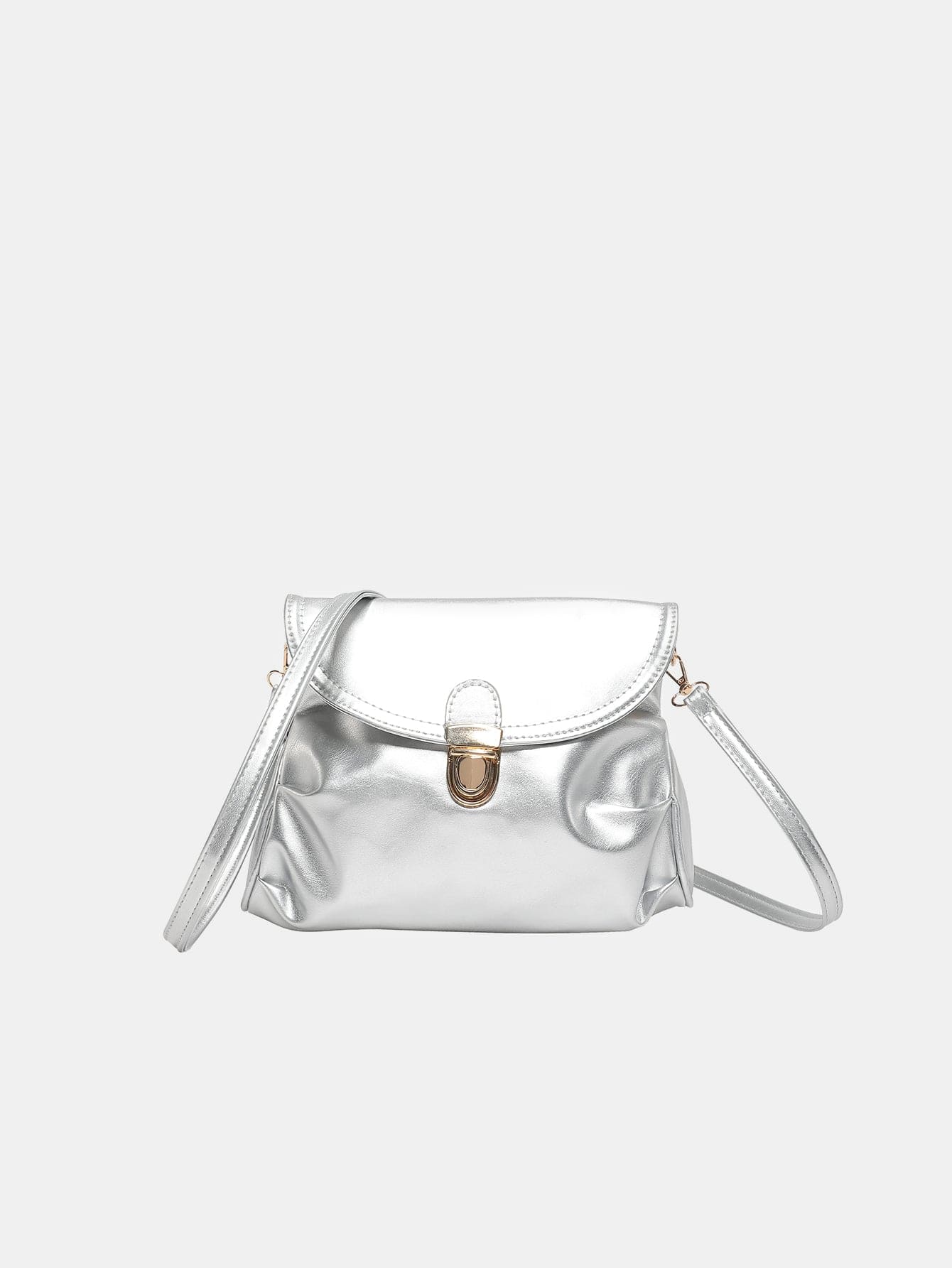 PU Leather Adjustable Strap Crossbody Bag - Trendsi