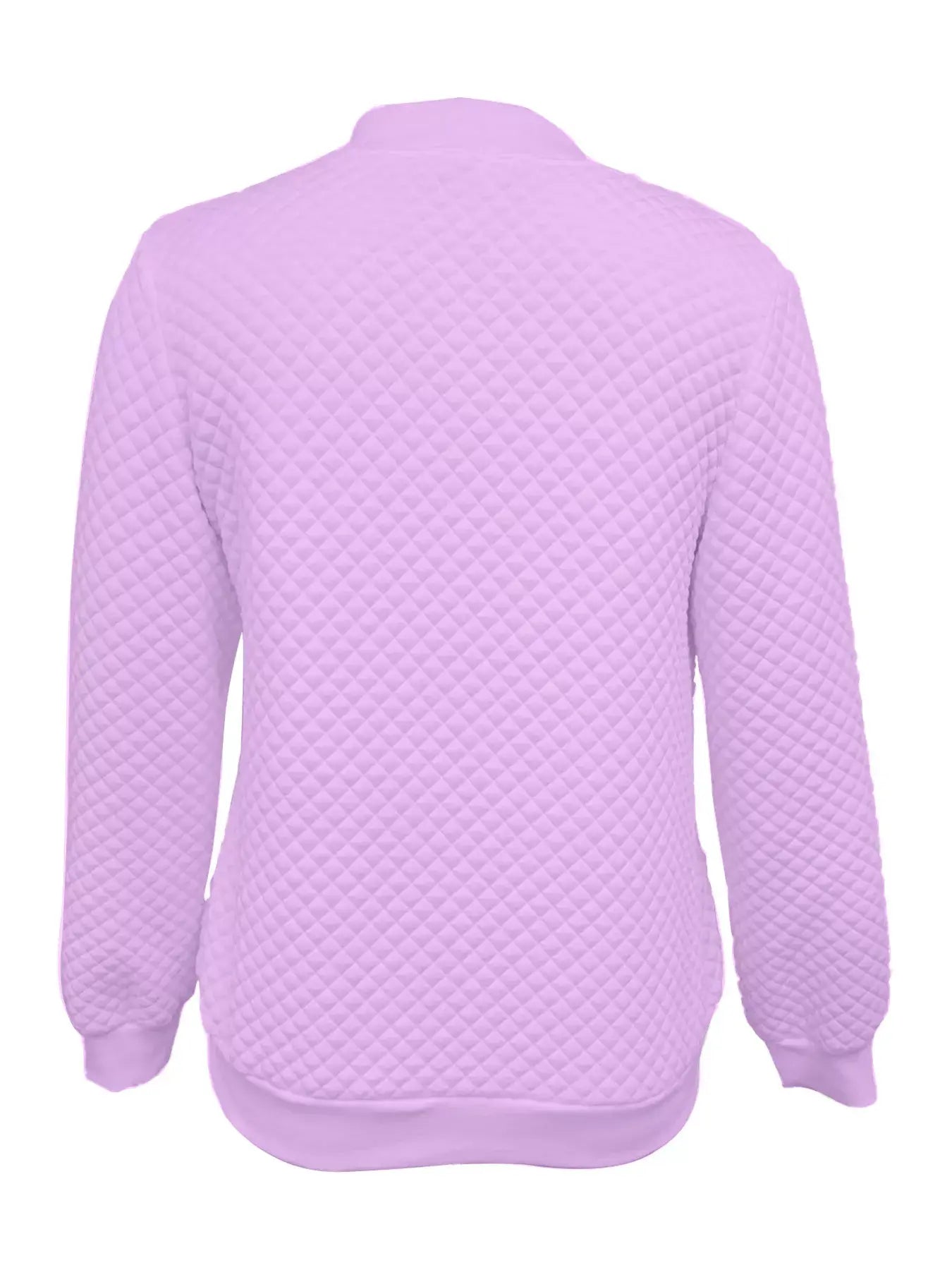Textured Zip Up Long Sleeve Jacket - Trendsi - Flyclothing LLC