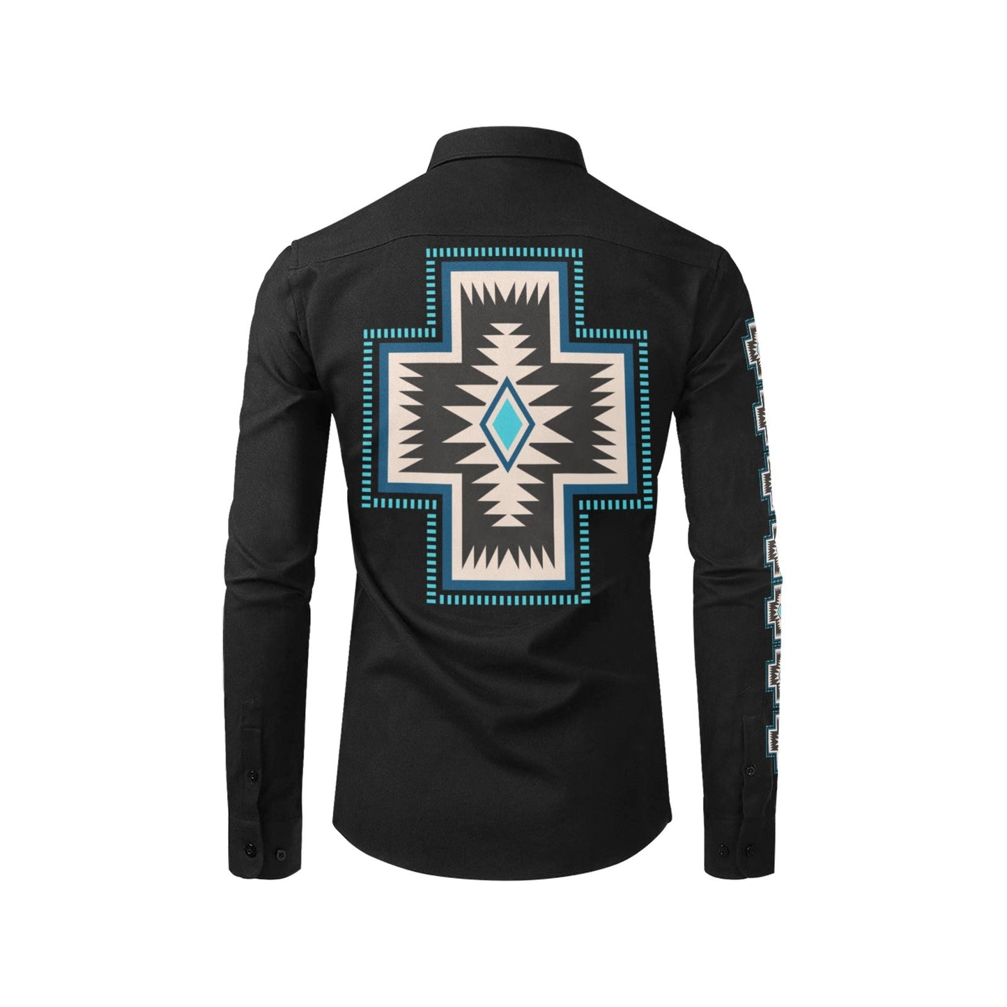 Baha Ranch Southwestern Cross Unisex Western Button Up