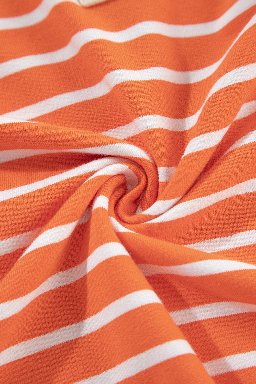 Striped Johnny Collar Long Sleeve Sweatshirt - Trendsi - Flyclothing LLC