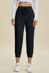 Basic Bae Full Size Air Scuba Drawstring High Waist Cropped Pants - ShopBasicbae - Flyclothing LLC