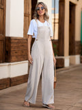 Tied Wide Leg Overalls with Pockets Trendsi