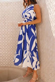 Ruched Printed Single Shoulder Dress - Trendsi
