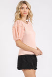 Mittoshop Frill Round Neck Half Sleeve Blouse - Trendsi