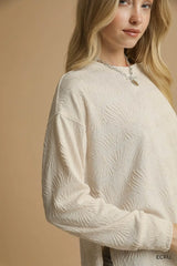 Umgee Textured Knit Long Sleeve Top - Trendsi - Flyclothing LLC